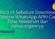 Baca Ini Sebelum Download Coocoo WhatsApp APK! Cari Tahu Kelebihan dan Kekurangannya