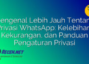 Mengenal Lebih Jauh Tentang Privasi WhatsApp: Kelebihan, Kekurangan, dan Panduan Pengaturan Privasi