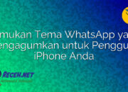 Temukan Tema WhatsApp yang Mengagumkan untuk Pengguna iPhone Anda Temukan Tema WhatsApp yang Mengagumkan untuk Pengguna iPhone Anda